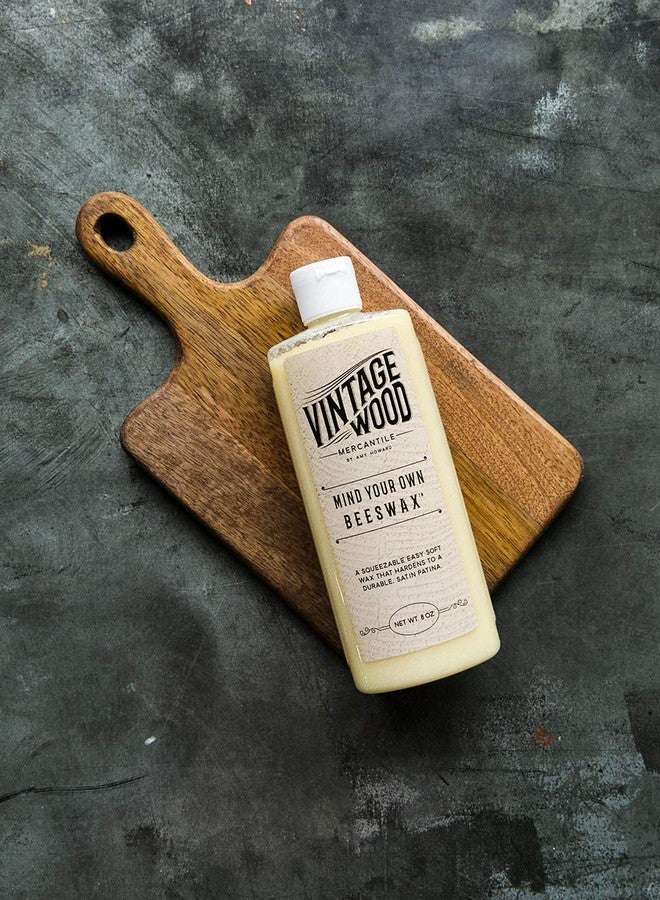 Amy Howard at Home Mind Your Own Beeswax for Vintage and Antique Furniture Restoration | Provides Honey-Hued Distressed Protective Finish and Seal | Fast 20-Minute Drying Time | 8oz Soft Wax Bottle - Image 3